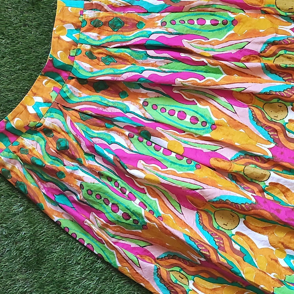 Flying Tomato Multicolor Bohemian Skirt WITH POCKETS - Picture 4 of 6